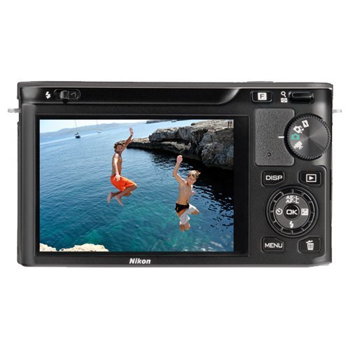 Nikon 1 J1 10.1 MP Digital Camera Body with 10-30mm & 30-110mm VR Lens (Black) N3