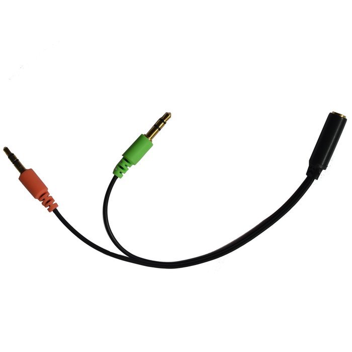 VIMVIP 3.5mm Female to Dual 3.5 Male Mic & Stereo Audio Y Splitter Cable Cord for PC Laptop N6