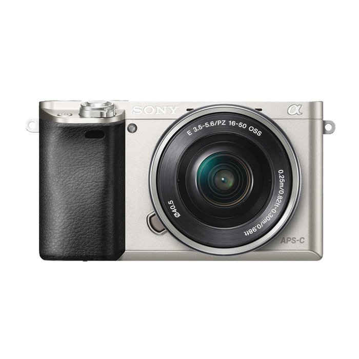Sony a6000 24.3 MP Camera with 16-50mm Lens and HVL-F32M External Flash, Silver N5