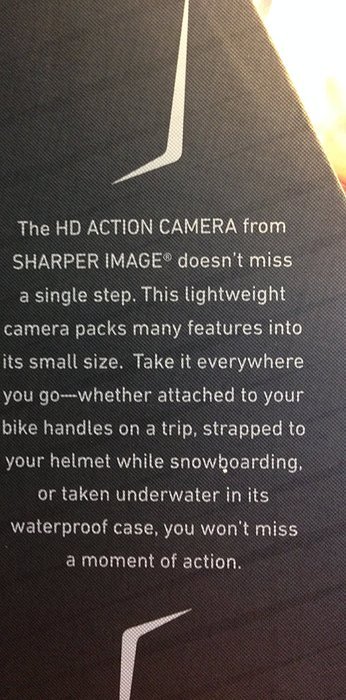 SVC355 Hd Action Camera with Waterproof Case by Sharper Image N4