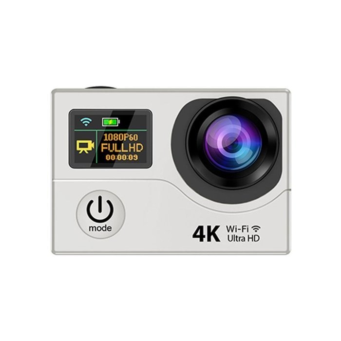 TONSEE Sport Camera H3 Ultra 4K HD 2.0 Inch Screen Action Camera Waterproof 30m, Silver