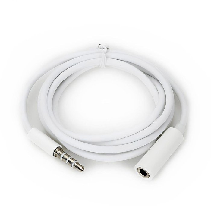 Conwork 2-Pack 3.5mm 4-Pole Male to Female Auxiliary Extension Audio Stereo Cable Cord for Headphones Apple iPad... N7