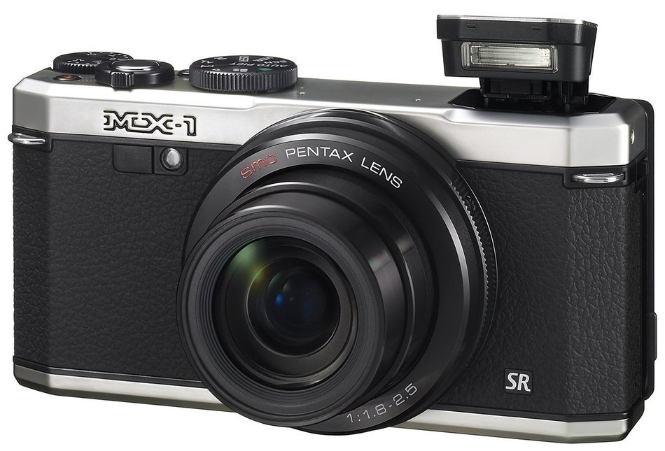 Pentax MX-1 12 MP Black Digital Camera with 4x Optical Image Stabilized Zoom and 3-Inch LCD Screen N7