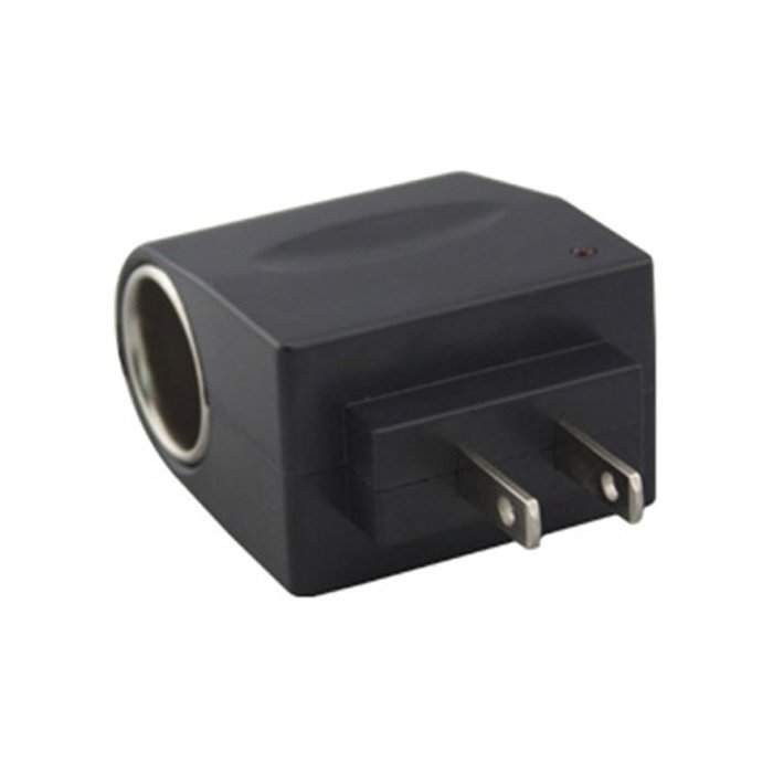 Electop 110V-220V AC to 12V DC US Car Cigarette Lighter Socket Adapter N2