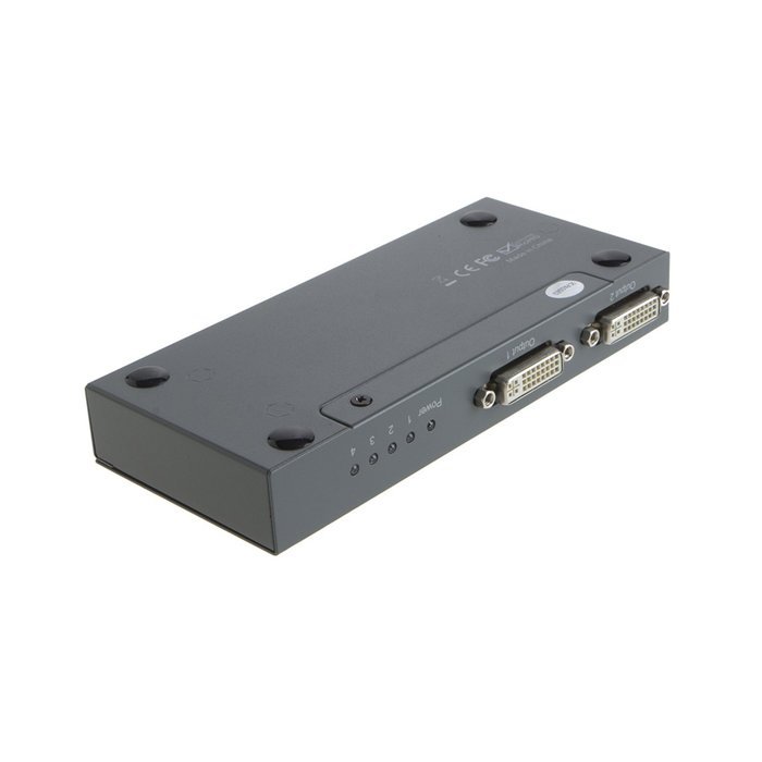VeLLBox DVI Splitter 1x4, 4-port Splitter, 1in 4 out DVI Splitter, Support Resolution up to 1080p, 5V/3A Universal... N16