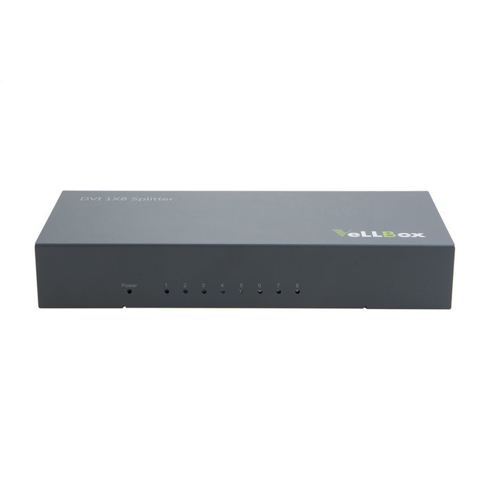 VeLLBox DVI Splitter 1x4, 4-port Splitter, 1in 4 out DVI Splitter, Support Resolution up to 1080p, 5V/3A Universal... N19