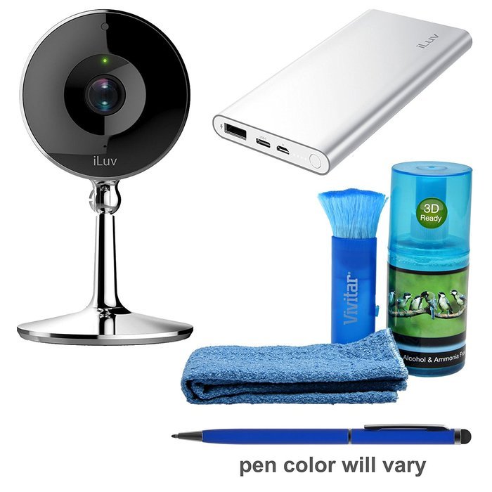 iLuv mySight 2K HD Wi-Fi Cloud-Based IP Home Video Camera Camcorder with Portable Battery Pack + Stylus Pen +... N2