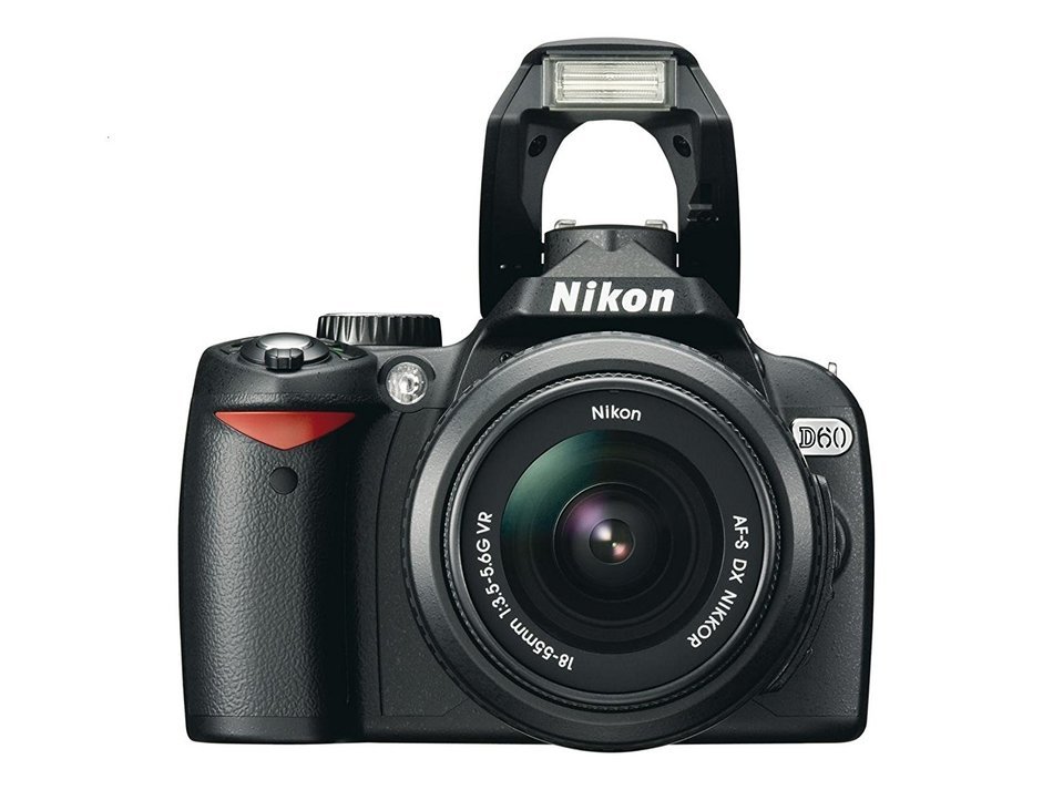 Nikon D60 DSLR Camera with 18-55mm f/3.5-5.6G Auto Focus-S Nikkor Zoom Lens N9