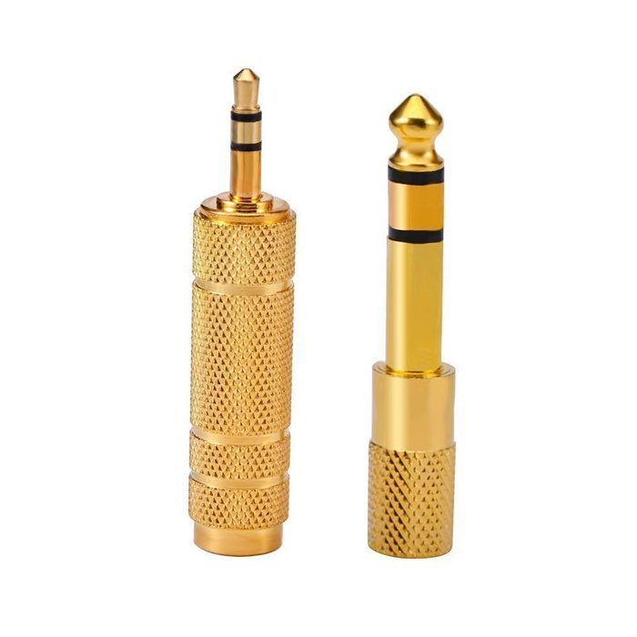 Wpeng 2 pack 6.35mm 1/4" Male to 3.5mm 1/8" Female Adapter Stereo Adapter, Gold Plated 3.5mm 1/8" male to 6.35mm... N2