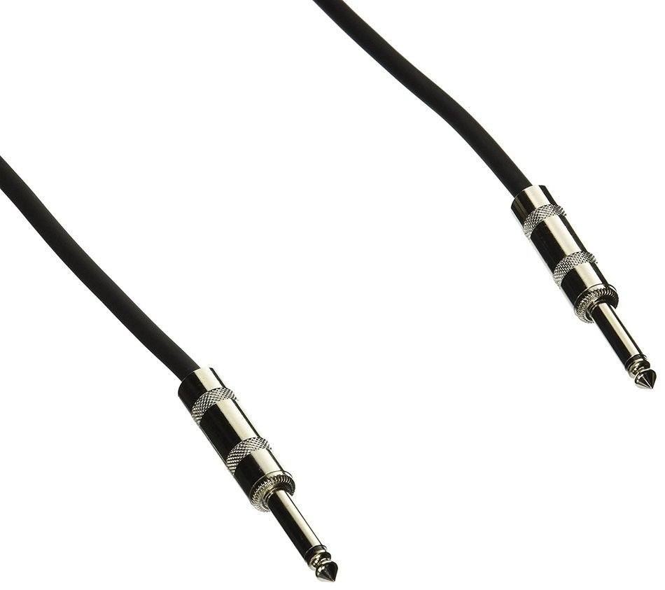 Seismic Audio - SASTSX-25 - 25 Foot TS 1/4" Guitar, Instrument, or Patch Cable Black N2