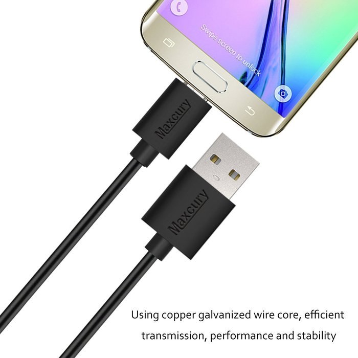 Maxcury&reg; [5-Pack] Premium High Speed Micro USB Cables Extral Short [1ft 0.3m] Extra Long [10.5ft 3.2m] Sync and... N8