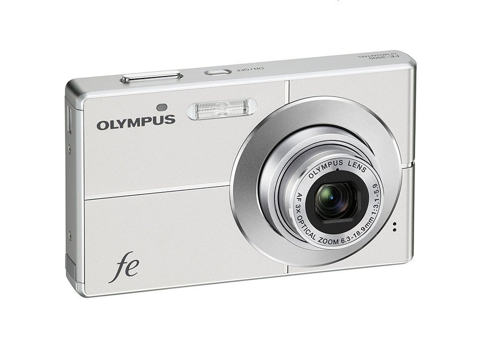 Olympus FE-3000 10MP Digital Camera with 3x Optical Zoom and 2.7 Inch LCD (Titanium) N7