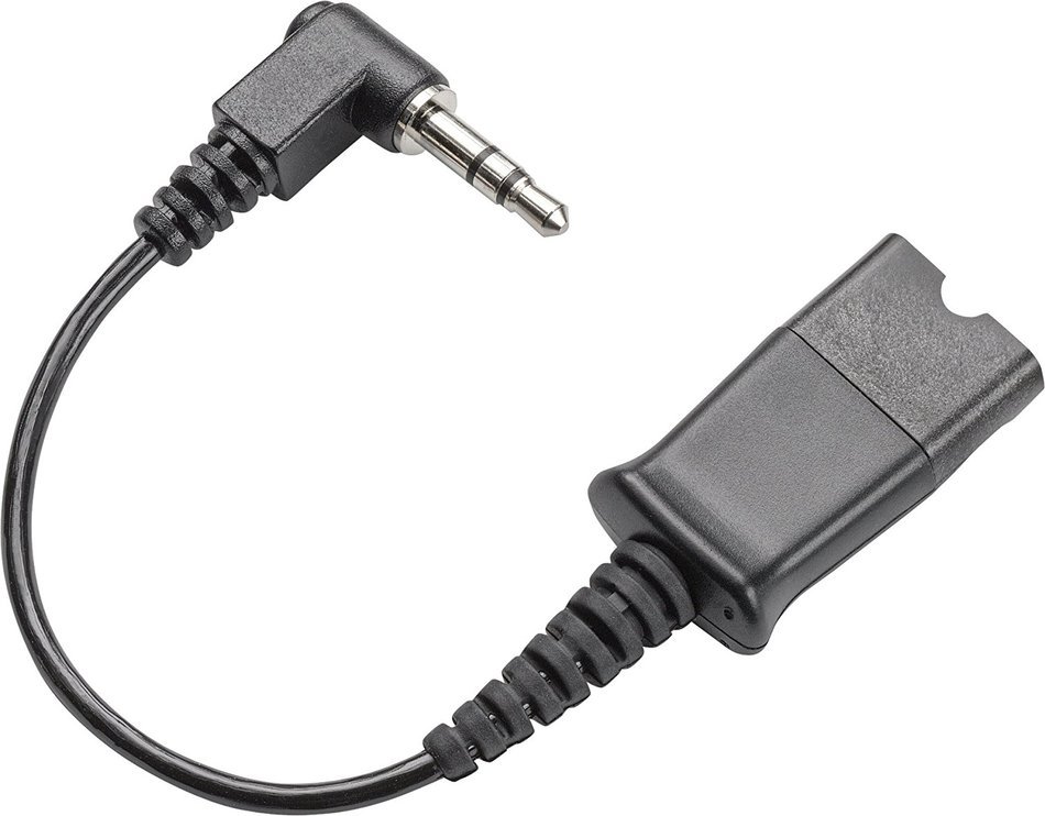 Plantronics Cable Assy 3.5 Mm Right Angle Plug with qd