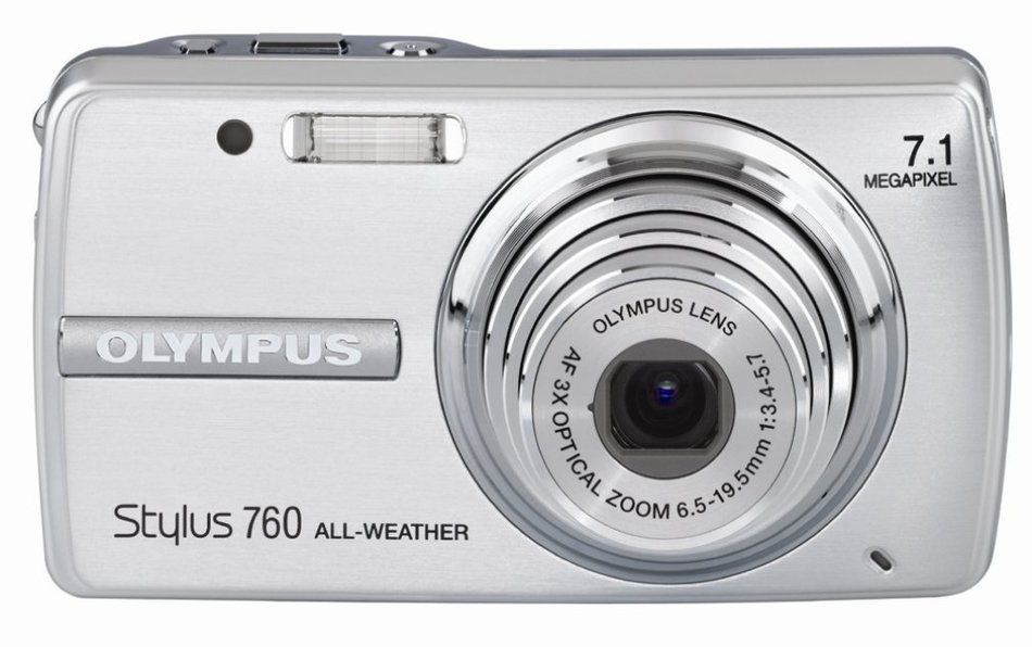Olympus Stylus 760 7.1MP Digital Camera with Dual Image Stabilized 3x Optical Zoom (Silver) N4