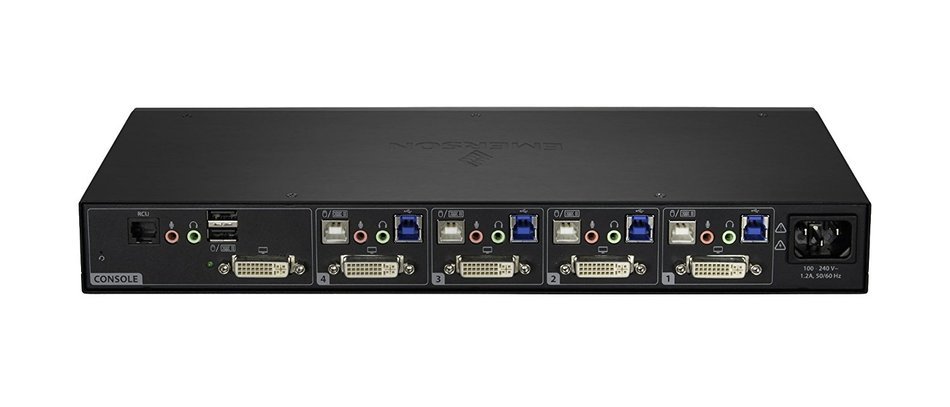 Avocent 2-Port DVI-I Standard Desktop KVM Switch (SV220-001) N5