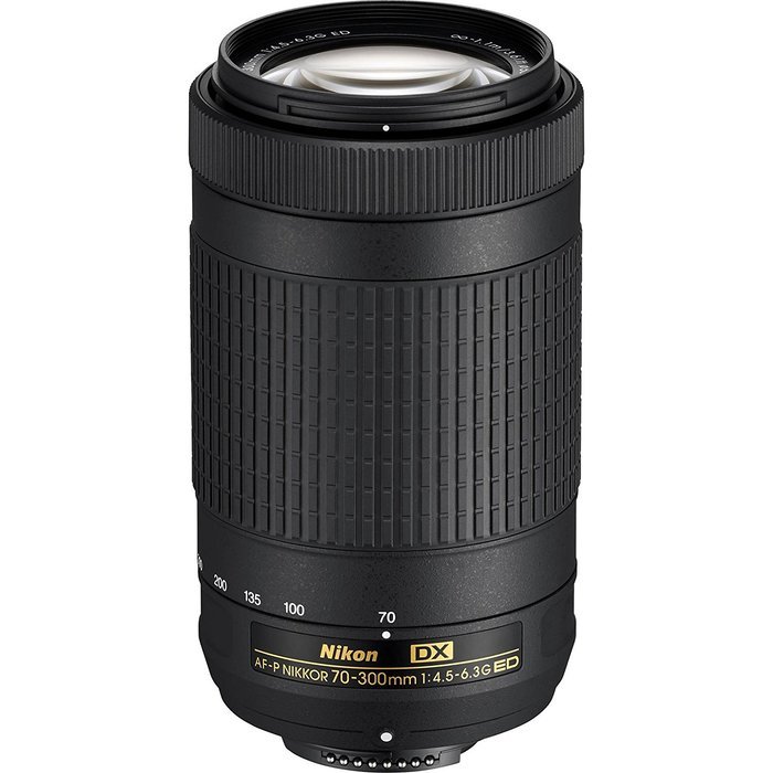 Nikon D5500 Wi-Fi Digital SLR Camera & 18-55mm VR DX II AF-S (Black) with 70-300mm AF-P Lens + 64GB Card + Case... N2