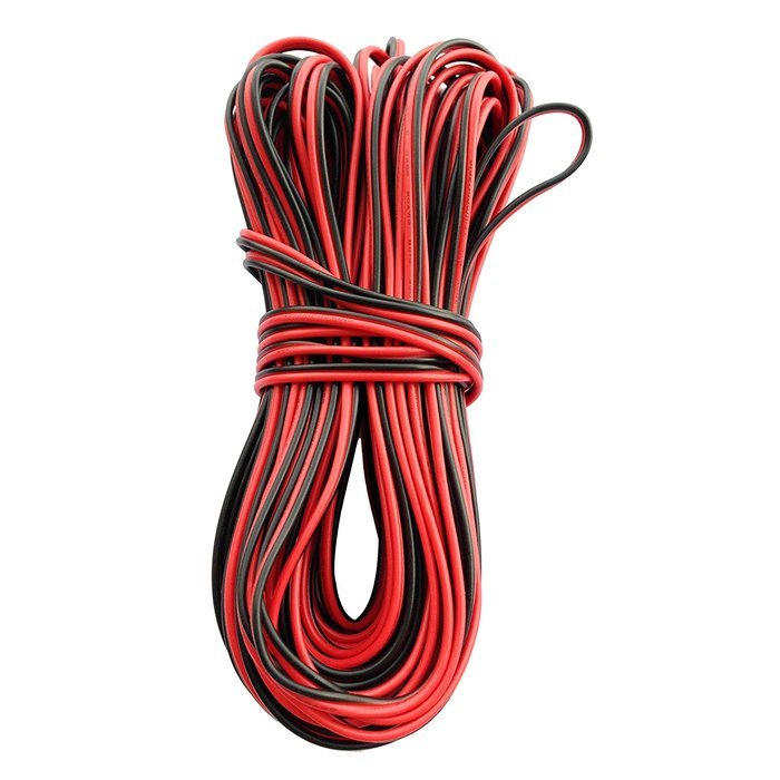 Ksmile&reg;10M 33feet 20AWG Extension Cable Wire Cord for Led Strips Single Colour 3528 5050, 2 Pin Red/Black Hookup... N2