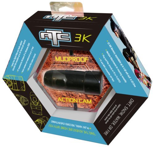 Oregon Scientific ATC 3K Waterproof Action Cam Flash Memory Video Recorder with Web Cam Capabilities (Black) N2