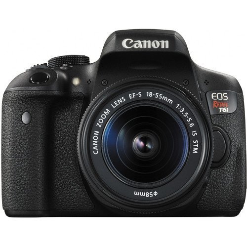 Canon EOS Rebel T6i DSLR Camera with EF-S 18-55mm f/3.5-5.6 IS STM Lens - International Version (No Warranty) N2