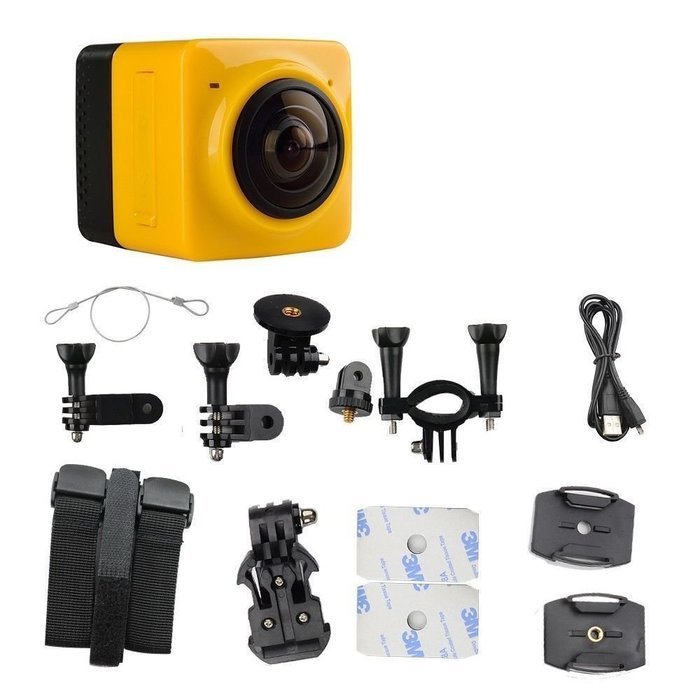 ISBAL(TM) 360 degree camera Panorama camera sports camera HD WIFI camera Green N2