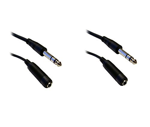 C&E CNE40384 25-Feet 1/4-Inch Stereo Extension Cable, TRS, Balanced, 1/4-Inch Male to 1/4-Inch Female N20