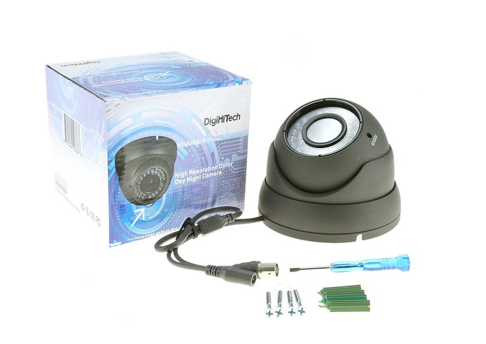 DigiHiTech AHD 1080p 2MP, Analog 960H, 2.8-12mm Night Vision Analog HD 36 IR LEDs Day and Night Vandalproof Outdoor...