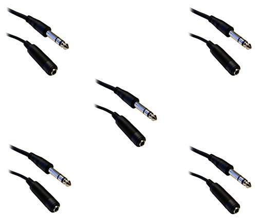 C&E CNE40384 25-Feet 1/4-Inch Stereo Extension Cable, TRS, Balanced, 1/4-Inch Male to 1/4-Inch Female N24