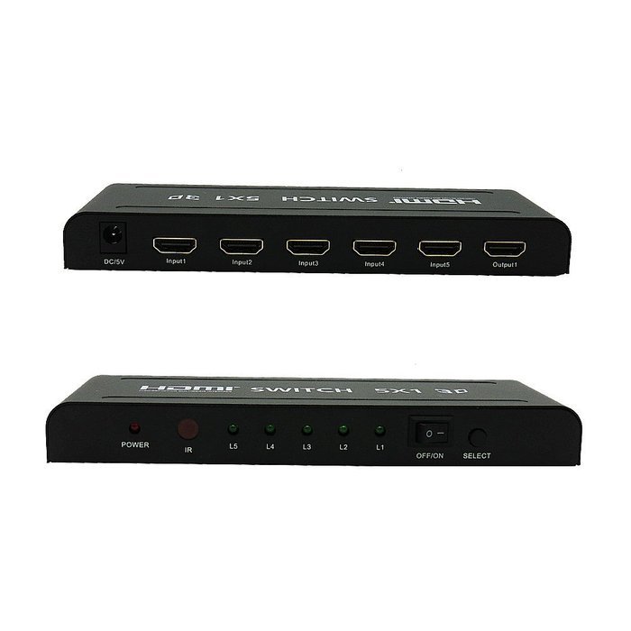 4 port HDMI 4K X 2Kswitcher LinkS 4 in 1 out HDMI Switch 1080P/HDMI 1.4a Supports 3D with IR Wireless Remote and... N22
