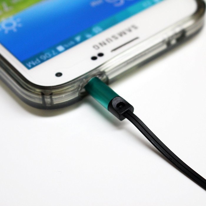 Tera Grand RETA-TE222-BL 3.5 mm Male to Male Stereo Retractable Cable with Aluminum Housing, Blue, 2.9' N20