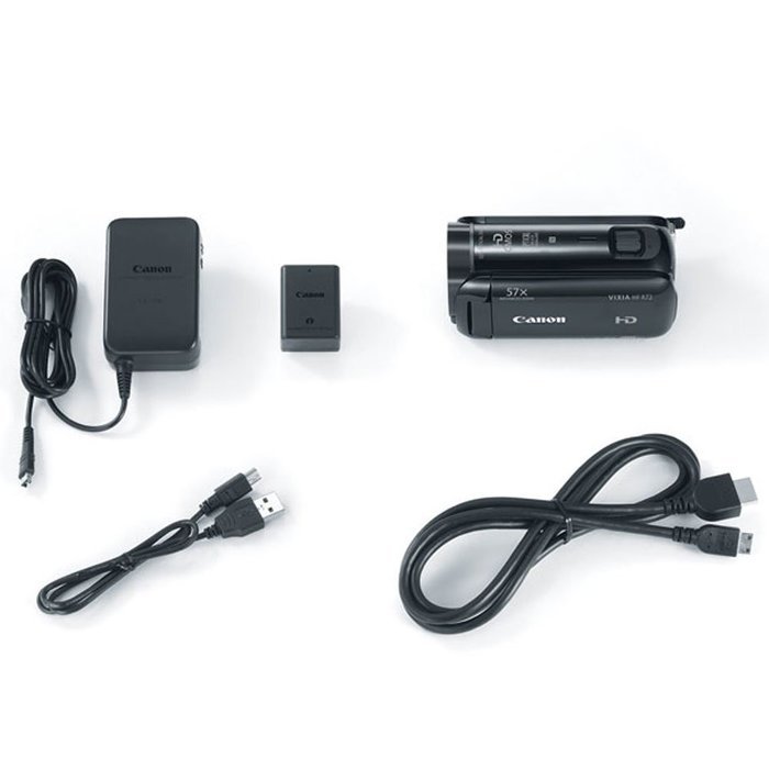 Canon 32GB VIXIA HF R72 Full HD Camcorder + Transcend 32GB SDHC Memory Card + Digital Camera/Video Case + Extra... N2