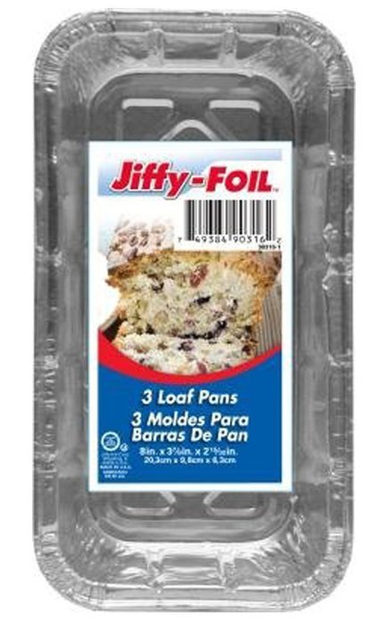 Set of 36 Jiffy Foil Disposable Aluminum 8" Loaf Pans (36) N3