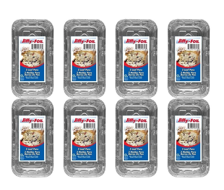 Set of 36 Jiffy Foil Disposable Aluminum 8" Loaf Pans (36) N4
