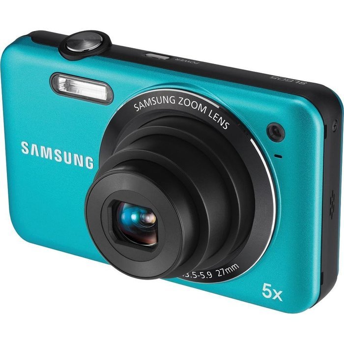 Samsung SL605 12.2 MP Digital Camera with 5X Optical Zoom and 2.7-Inch LCD Screen (Blue) N3