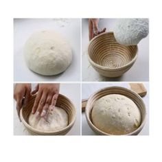 North Star Direct Brand -- BEST SELLER 8.5 Inch Round Banneton Brotform Bread Dough Proofing Rising Basket & FREE... N6