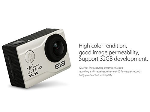 Elephone EleCam Explorer Elite 4K Action Camera - Sony IMX 078 CMOS Sensor, 170 Degree Lens, IP68, NTK96660 Chipset... N2