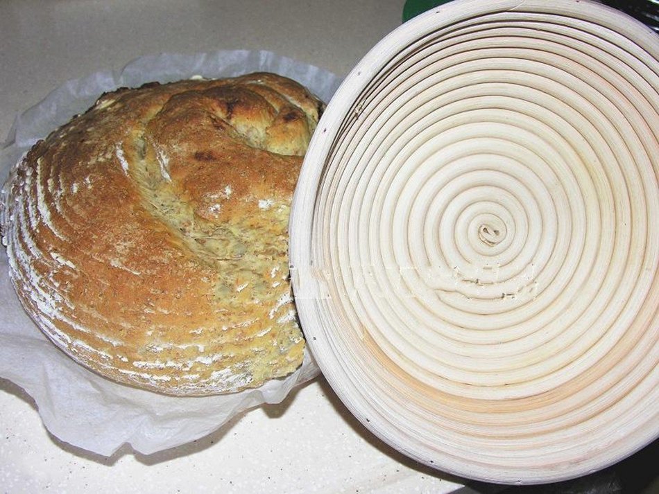 WellieSTR 1 Piece DIA 22CM/9'' ROUND RATTAN BROTFORM BANNETON BREAD PROOFING PROVING BASKET N6