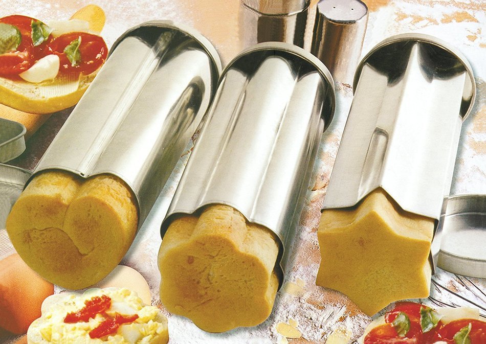 Zoie + Chloe 3 Piece Canape Party Bread Mold Set N4