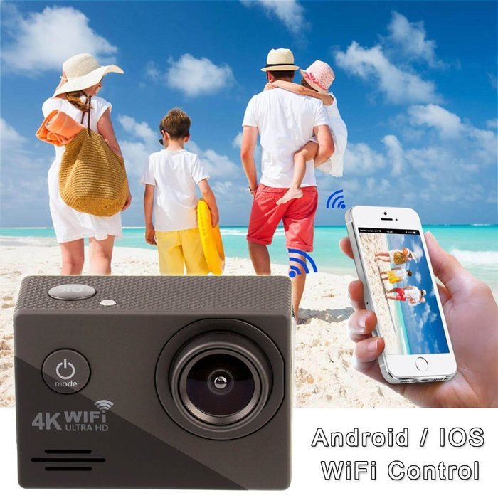 inkint 2.0" LTPS Screen 4K HD WIFI Function Waterproof Action Camera Sports Cam 170 Degree Wide Angle Lens + Mount... N3
