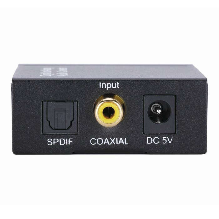 GHB Digital to Analog Audio Converter Optical Toslink Spdif Coaxial Inputs Audio Converter Decoder 3.5mm N3
