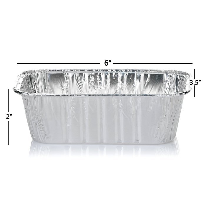 DOBI Loaf Pans - Disposable Aluminum Foil 2Lb Bread Pans, Standard Size - 8.5 X 4.5 X 2.5 Inches, Pack of 30.... N21