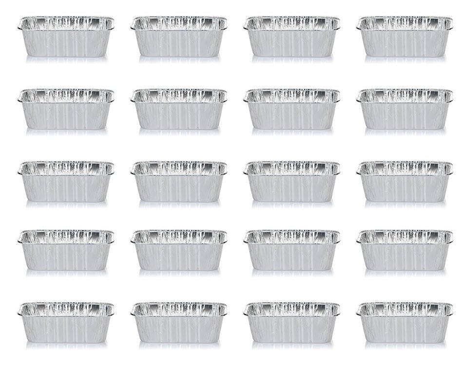 DOBI Loaf Pans - Disposable Aluminum Foil 2Lb Bread Pans, Standard Size - 8.5 X 4.5 X 2.5 Inches, Pack of 30.... N22
