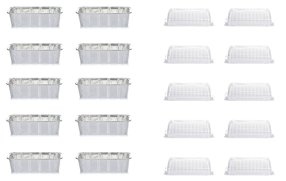 DOBI Loaf Pans - Disposable Aluminum Foil 2Lb Bread Pans, Standard Size - 8.5 X 4.5 X 2.5 Inches, Pack of 30.... N23