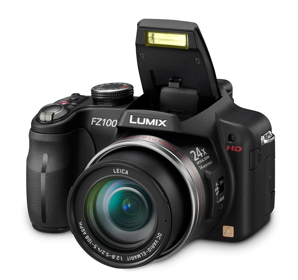 Panasonic Lumix DMC-FZ100 14.1 MP Digital Camera with 24x Optical Image Stabilized Zoom and 3.0-Inch LCD - Black N11