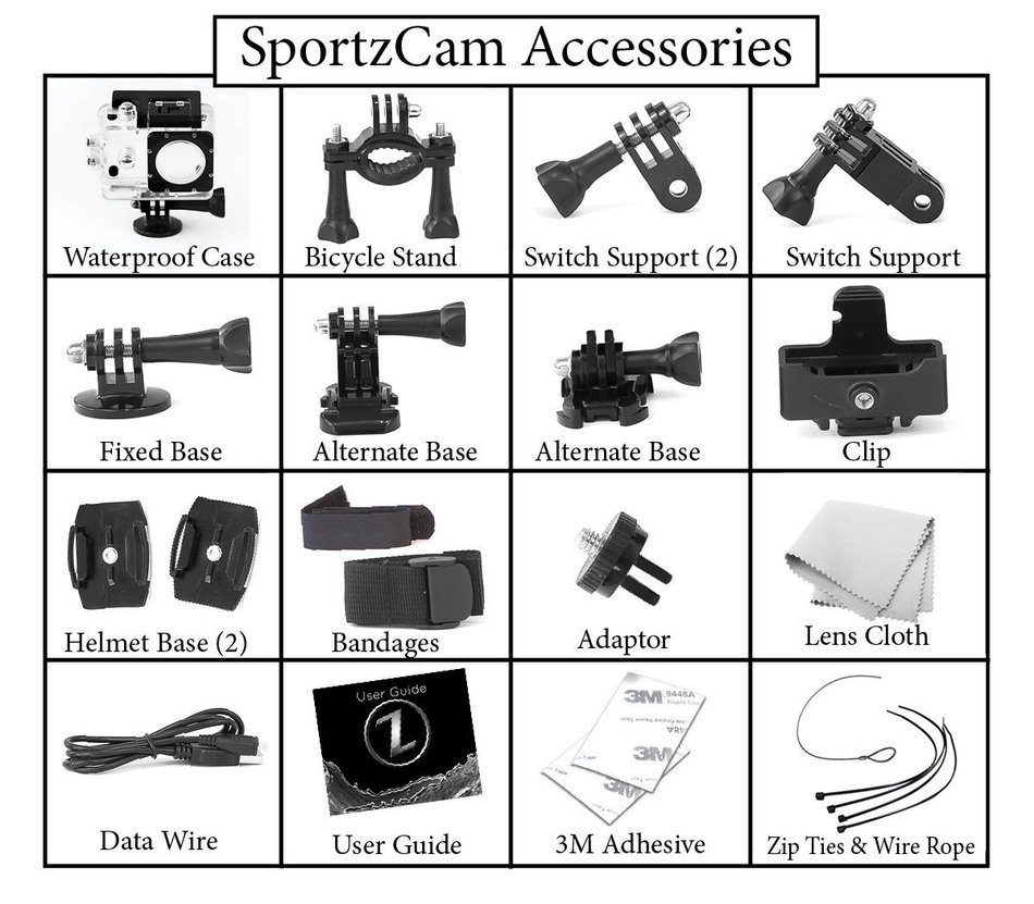1080p Video 12mp Images 100 ft Waterproof Wifi Sportzcam Action Camera with Seller Guarantee N5