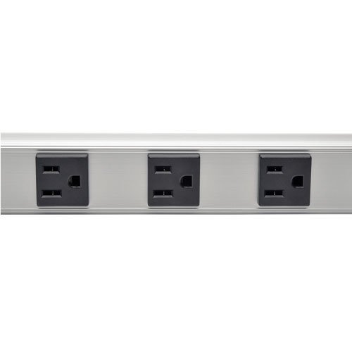 Tripp Lite 8 Outlet Surge Protector Power Strip, 6ft Cord, 24 in., Metal, (SS240806) N3