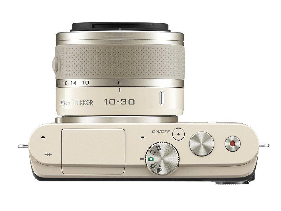 Nikon 1 J3 14.2 MP HD Digital Camera with 10-30mm VR 1 NIKKOR Lens (Beige) - International Version (No Warranty) N6