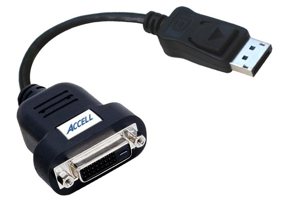 Accell B087B-005B UltraAV DisplayPort to DVI-D Active Single-Link Adapter - AMD Eyefinity&trade; Certified N6