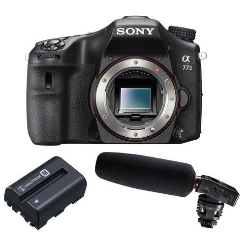 Sony a77II (Alpha 77 Mark II) Translucent Mirror DSLR Digital Camera, - Bundle With Tascam DR-10SG Camera-Mountable...