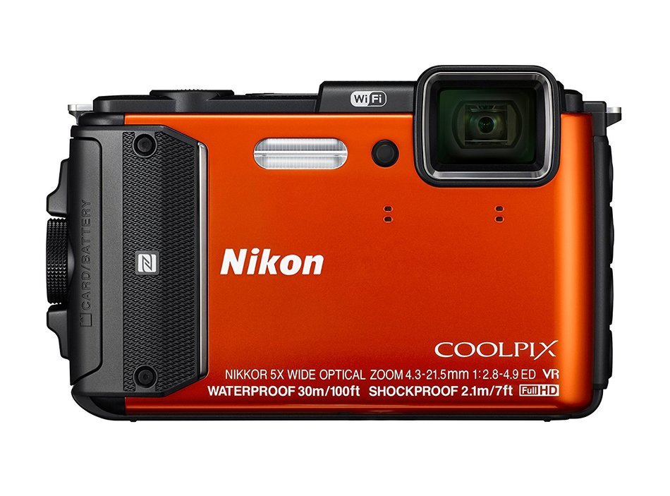 Nikon Coolpix AW130 Shock & Waterproof GPS Digital Camera (Orange) - International Version N6