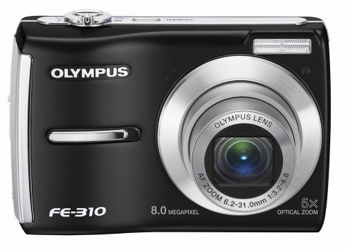Olympus FE-310 8MP Digital Camera with 5x Optical Zoom (Silver) N6